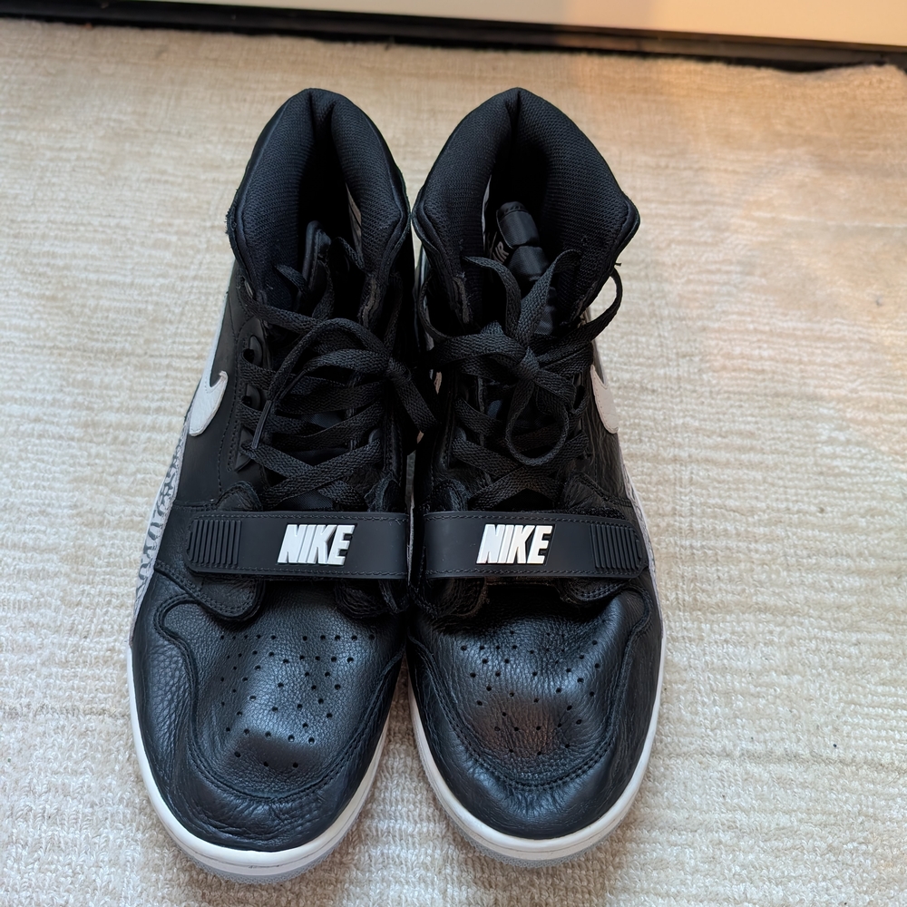 Nike Black High-Top Sneakers with White Details